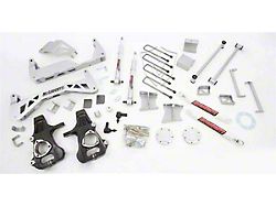 McGaughys Suspension 7 to 9-Inch Premium Suspension Lift Kit with Shocks; Silver (07-13 2WD Silverado 1500)