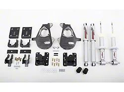 McGaughys Suspension Adjustable Lowering Kit; 3 to 5-Inch Front / 5 to 7-Inch Rear (14-16 Silverado 1500 w/ Stock Cast Steel Control Arms)