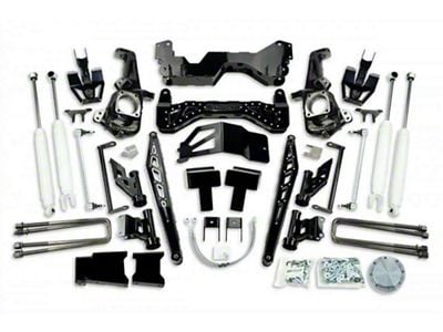 McGaughys Suspension 7 to 9-Inch Premium Suspension Lift Kit with Shocks; Black (20-24 Silverado 3500 HD)