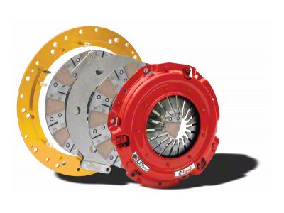 McLeod RXT Twin Disc 1000HP Ceramic Clutch Kit for Small Diameter Flywheels Only; 23-Spline (90-03 5.2L, 5.9L Dakota)