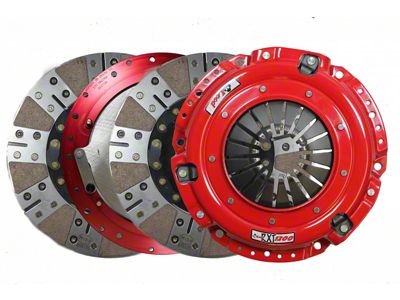 McLeod RXT 1200 HD Twin Disc 1200HP Ceramic Clutch Kit with 6-Bolt Aluminum Flywheel; 26-Spline (99-06 5.3L Sierra 1500; 2004 6.0L Sierra 1500)