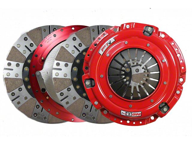 McLeod RXT 1200 HD Twin Disc 1200HP Ceramic Clutch Kit with 6-Bolt Aluminum Flywheel; 26-Spline (99-06 5.3L Sierra 1500; 2004 6.0L Sierra 1500)