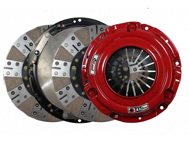 McLeod RXT Twin Disc 1000HP Ceramic Clutch Kit with 6-Bolt Aluminum Flywheel; 26-Spline (99-06 5.3L Sierra 1500; 2004 6.0L Sierra 1500)