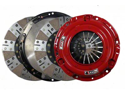 McLeod RXT Twin Disc 1000HP Ceramic Clutch Kit with 6-Bolt Steel Flywheel; 26-Spline (99-06 5.3L Sierra 1500; 2004 6.0L Sierra 1500)