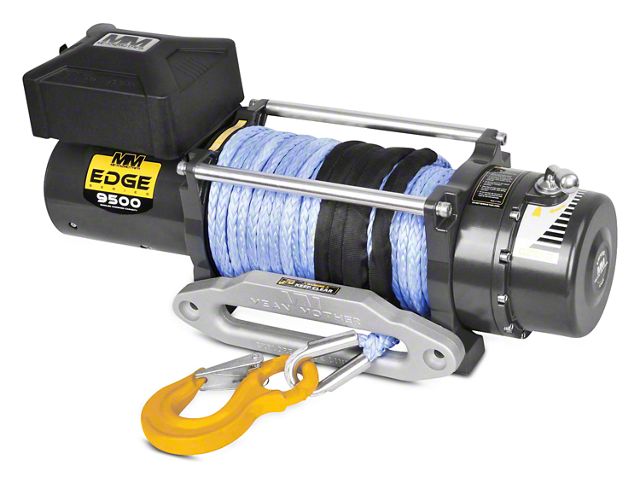 Mean Mother EDGE Series 9,500 lb. Winch with Synthetic Rope (Universal; Some Adaptation May Be Required)