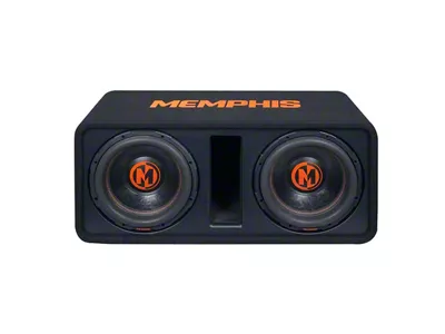 Memphis Audio MOJO Dual 12-Inch Loaded Subwoofer Enclosure (Universal; Some Adaptation May Be Required)