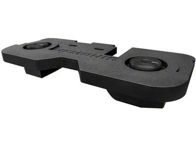 Memphis Audio Dual 8-Inch MOJO Mini Subwoofer Loaded Enclosure (03-18 RAM 2500 Quad Cab, Crew Cab)