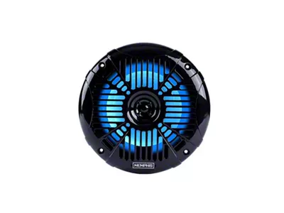 Memphis Audio MXA 6.50-Inch Marine Grade Speaker with Blue LED; Black Grille (Universal; Some Adaptation May Be Required)