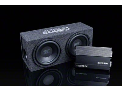 Memphis Audio Street Edge Vented Enclosure Bass Package with Dual 10-Inch Subwoofers and 500-Watt Amplifier (Universal; Some Adaptation May Be Required)