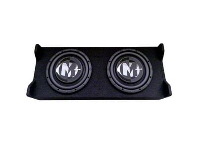 Memphis Audio Dual 10-Inch Power Reference Shallow Subwoofer Loaded Enclosure (Universal; Some Adaptation May Be Required)