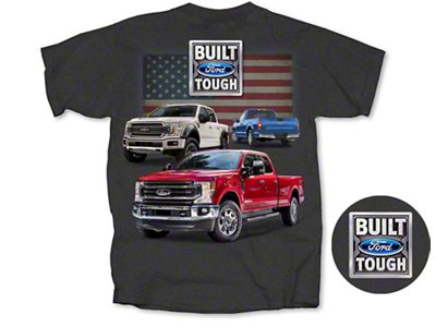 Men's RWB Ford Trucks T-Shirt; Charcoal