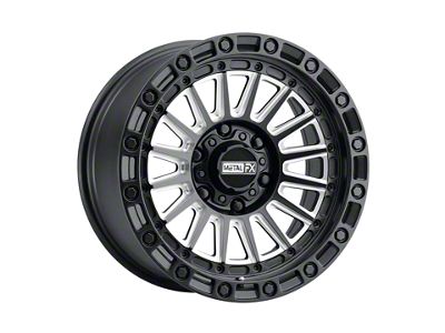 Metal FX Offroad Rogue Satin Black Contrast Cut 6-Lug Wheel; 17x8.5; 0mm Offset (99-06 Silverado 1500)