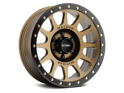 Method Race Wheels MR305 NV Bronze with Matte Black Lip 8-Lug Wheel; 17x8.5; 0mm Offset (11-16 F-250 Super Duty)