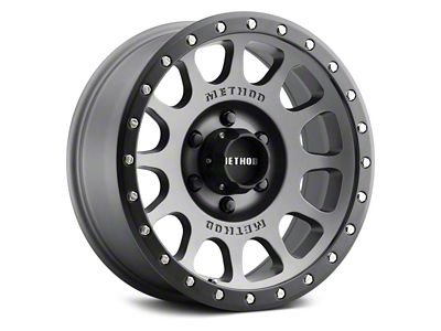 Method Race Wheels MR305 NV Titanium with Matte Black Lip 6-Lug Wheel; 18x9; 18mm Offset (15-20 F-150)