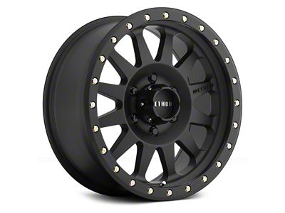 Method Race Wheels MR304 Double Standard Matte Black 6-Lug Wheel; 20x10; -10mm Offset (19-24 Silverado 1500)