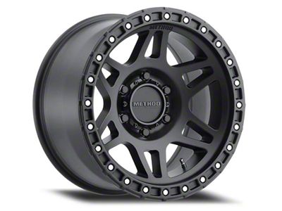 Method Race Wheels MR312 Matte Black with Gloss Black Lip 6-Lug Wheel; 17x8.5; 0mm Offset (21-24 F-150)