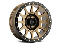 Method Race Wheels MR305 NV Bronze with Matte Black Lip 8-Lug Wheel; 17x8.5; 0mm Offset (17-22 F-250 Super Duty)