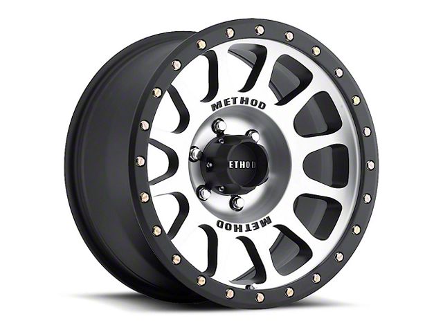 Method Race Wheels MR305 NV Matte Black Machined 6-Lug Wheel; 17x8.5; 0mm Offset (07-13 Silverado 1500)