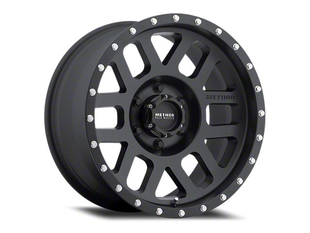 Method Race Wheels MR306 Mesh Matte Black 6-Lug Wheel; 17x8.5; 0mm Offset (07-13 Silverado 1500)
