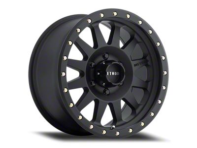 Method Race Wheels MR304 Double Standard Matte Black 6-Lug Wheel; 18x9; 18mm Offset (14-18 Silverado 1500)