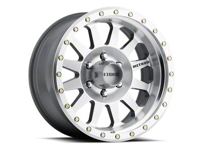 Method Race Wheels MR304 Double Standard Machined 6-Lug Wheel; 17x8.5; 0mm Offset (19-24 Sierra 1500)