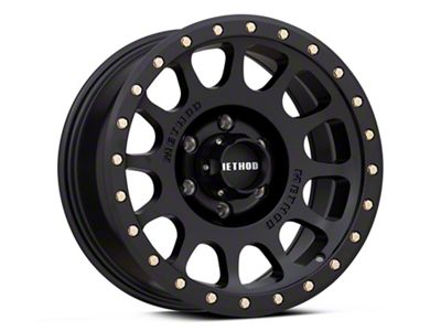 Method Race Wheels MR305 NV Matte Black 6-Lug Wheel; 17x8.5; 0mm Offset (19-24 Sierra 1500)