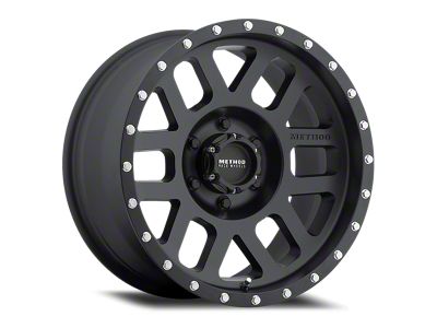 Method Race Wheels MR306 Mesh Matte Black 6-Lug Wheel; 17x8.5; 0mm Offset (19-24 Sierra 1500)