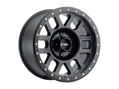 Method Race Wheels MR309 Grid Matte Black 6-Lug Wheel; 18x9; 0mm Offset (07-13 Sierra 1500)