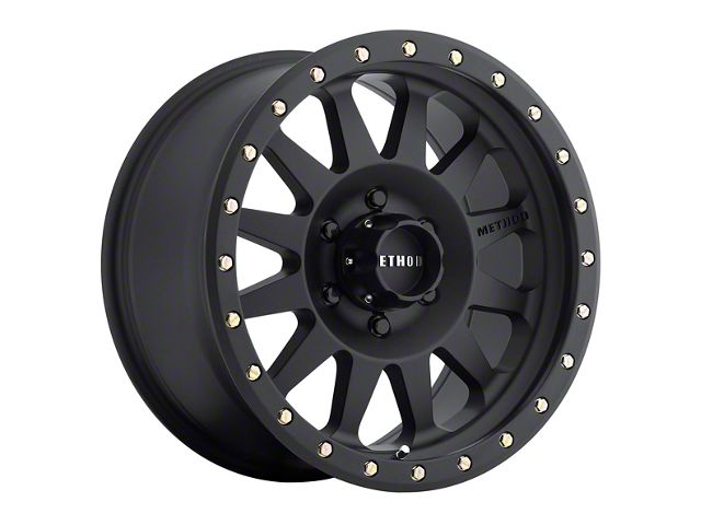Method Race Wheels MR304 Double Standard Matte Black 6-Lug Wheel; 18x9; -12mm Offset (07-13 Silverado 1500)