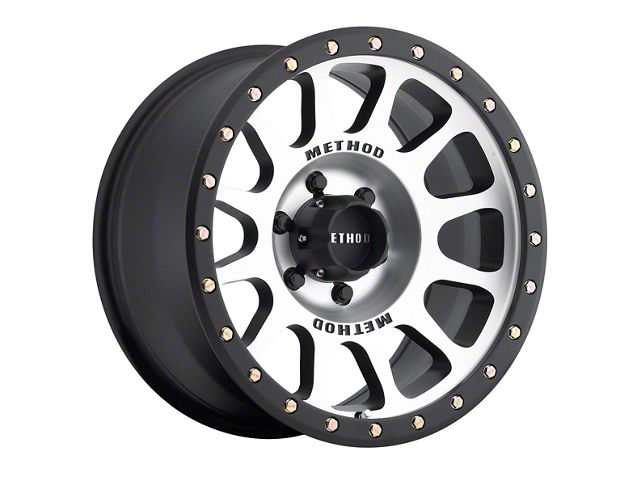 Method Race Wheels MR305 NV Matte Black Machined 6-Lug Wheel; 18x9; -12mm Offset (07-13 Silverado 1500)