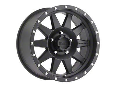 Method Race Wheels MR301 The Standard Matte Black 5-Lug Wheel; 17x8.5; 0mm Offset (09-18 RAM 1500)