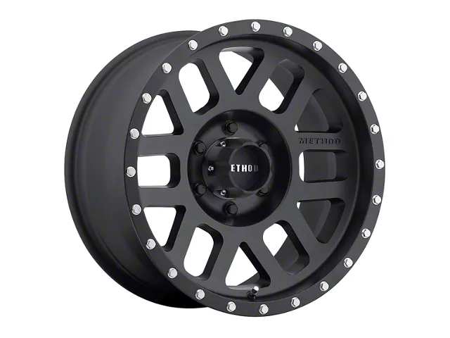 Method Race Wheels MR306 Mesh Matte Black 6-Lug Wheel; 18x9; -12mm Offset (14-18 Silverado 1500)
