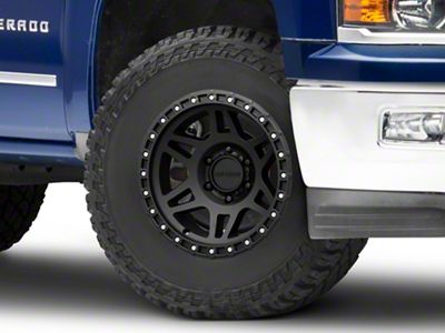 Method Race Wheels MR312 Matte Black 6-Lug Wheel; 17x9; -12mm Offset (14-18 Silverado 1500)