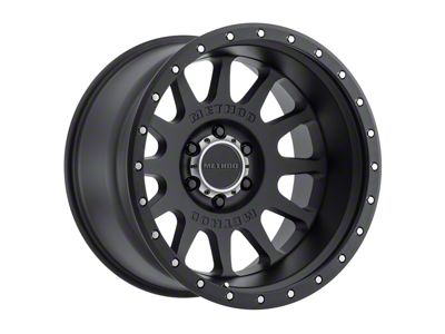 Method Race Wheels MR605 NV Matte Black 6-Lug Wheel; 20x9; -12mm Offset (14-18 Silverado 1500)