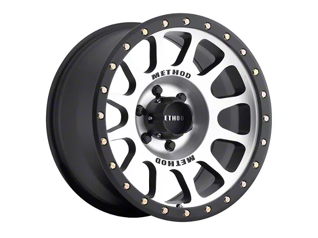Method Race Wheels MR305 NV Matte Black Machined 6-Lug Wheel; 17x8.5; 0mm Offset (15-20 F-150)