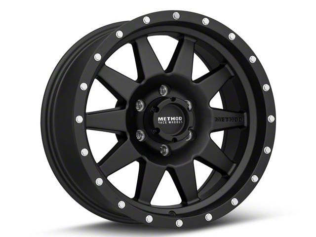 Method Race Wheels MR301 The Standard Matte Black 6-Lug Wheel; 18x9; 18mm Offset (19-24 Sierra 1500)