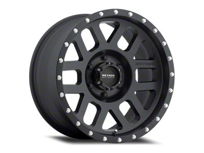 Method Race Wheels MR306 Mesh Matte Black 6-Lug Wheel; 17x8.5; 0mm Offset (99-06 Silverado 1500)