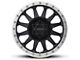 Method Race Wheels MR304 Double Standard Matte Black Machined 6-Lug Wheel; 17x8.5; 0mm Offset (19-23 Ranger)