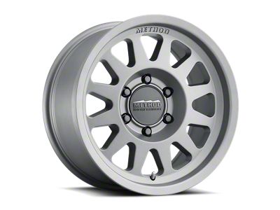 Method Race Wheels MR704 Matte Titanium 6-Lug Wheel; 17x8.5; 0mm Offset (14-18 Sierra 1500)