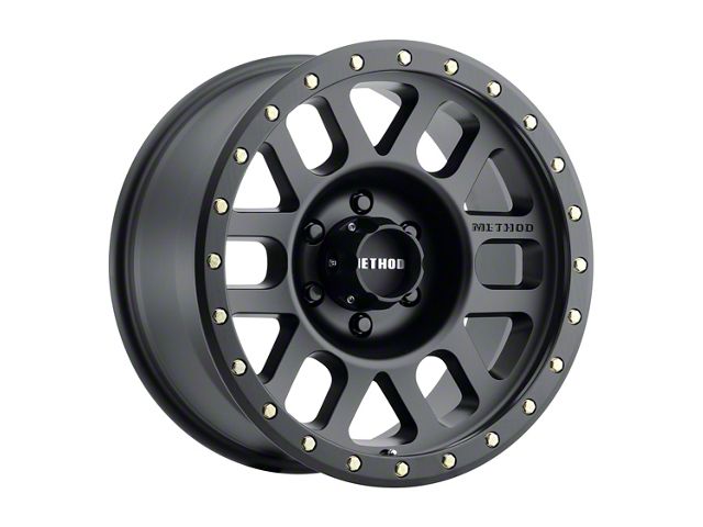 Method Race Wheels MR309 Grid Matte Black 6-Lug Wheel; 18x9; 0mm Offset (99-06 Silverado 1500)