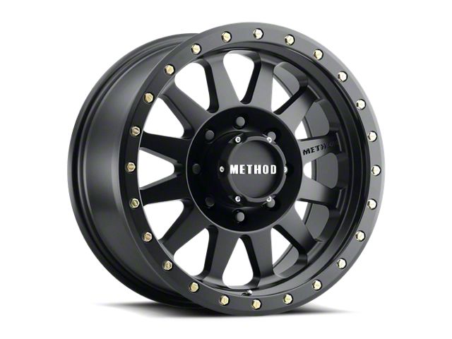 Method Race Wheels MR304 Double Standard Matte Black 8-Lug Wheel; 20x10; -18mm Offset (17-22 F-250 Super Duty)