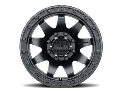 Method Race Wheels MR317 Matte Black 8-Lug Wheel; 17x8.5; 0mm Offset (01-06 Sierra 2500 HD)