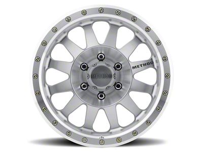 Method Race Wheels MR304 Double Standard Machined 8-Lug Wheel; 20x10; -18mm Offset (01-06 Sierra 3500 HD SRW)