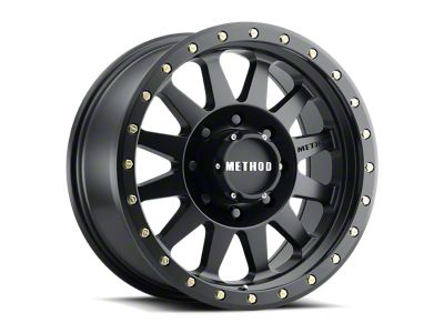 Method Race Wheels MR304 Double Standard Matte Black 8-Lug Wheel; 18x9; -12mm Offset (01-06 Silverado 2500 HD)
