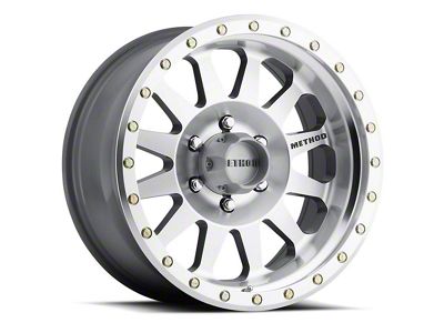 Method Race Wheels MR304 Double Standard Machined 8-Lug Wheel; 20x10; -18mm Offset (03-09 RAM 2500)