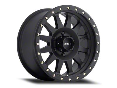 Method Race Wheels MR304 Double Standard Matte Black 8-Lug Wheel; 20x10; -18mm Offset (03-09 RAM 2500)