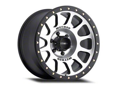 Method Race Wheels MR305 NV Machined with Matte Black Lip 8-Lug Wheel; 17x8.5; 0mm Offset (03-09 RAM 2500)