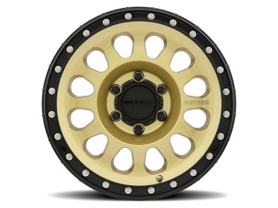 Method Race Wheels MR315 Gold with Black Lip 6-Lug Wheel; 17x8.5; 0mm Offset (04-08 F-150)