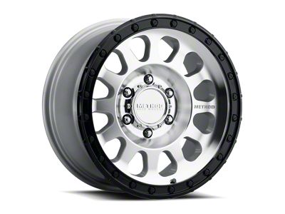 Method Race Wheels MR315 Machined with Gloss Black Lip 6-Lug Wheel; 17x8.5; 0mm Offset (04-08 F-150)