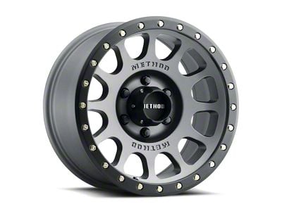 Method Race Wheels MR305 NV Titanium with Matte Black Lip 6-Lug Wheel; 17x8.5; 0mm Offset (07-13 Sierra 1500)